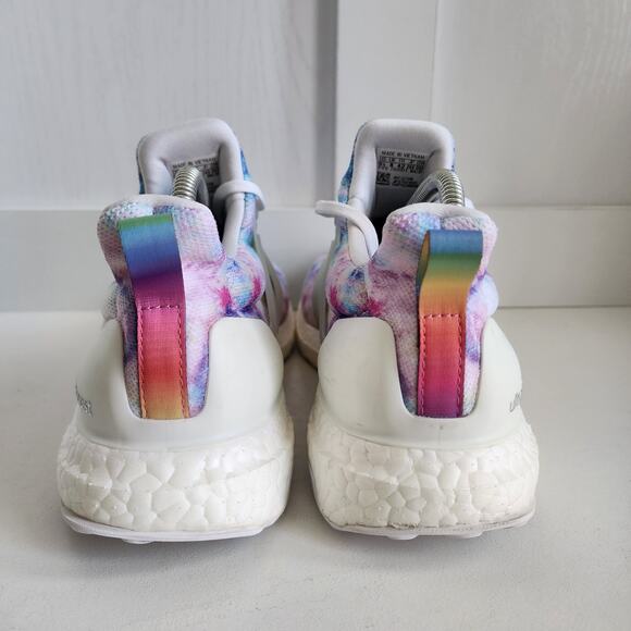 Adidas Women's 9.5 Ultra Boost 4.0 DNA Tie Dye Rose Running Shoe Sneaker -GZ7098 - Picture 7 of 11